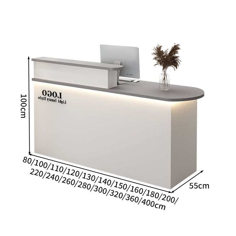 受付カウンター　レジカウンター　カウンター　受付デスク 高級感　扉付き　キーボードトレイ付き　カスタマイズ可能　