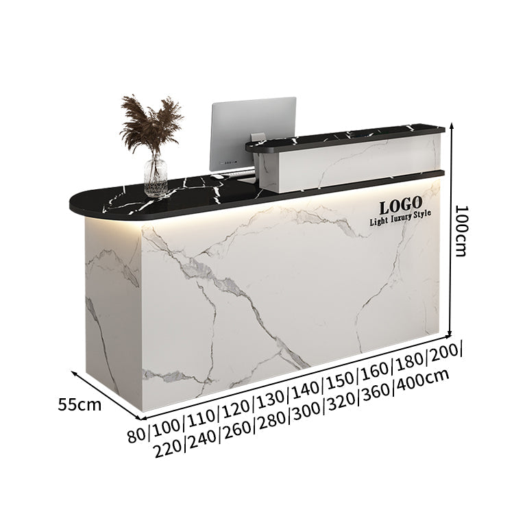 受付カウンター　レジカウンター　カウンター　受付デスク 高級感　扉付き　キーボードトレイ付き　カスタマイズ可能　