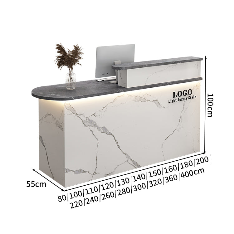 受付カウンター　レジカウンター　カウンター　受付デスク 高級感　扉付き　キーボードトレイ付き　カスタマイズ可能　