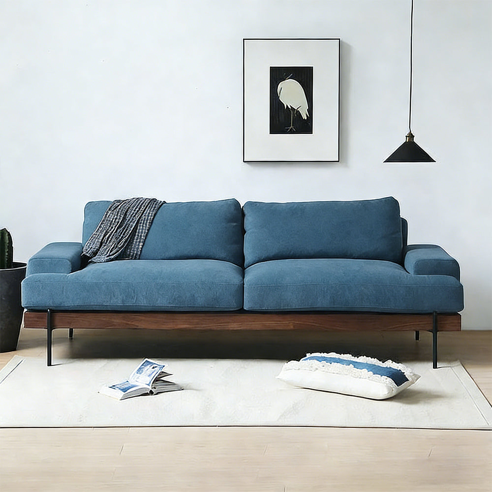 布製ハイブックソファ｜高反発スポンジ・天然木フレーム｜快適リラックス仕様