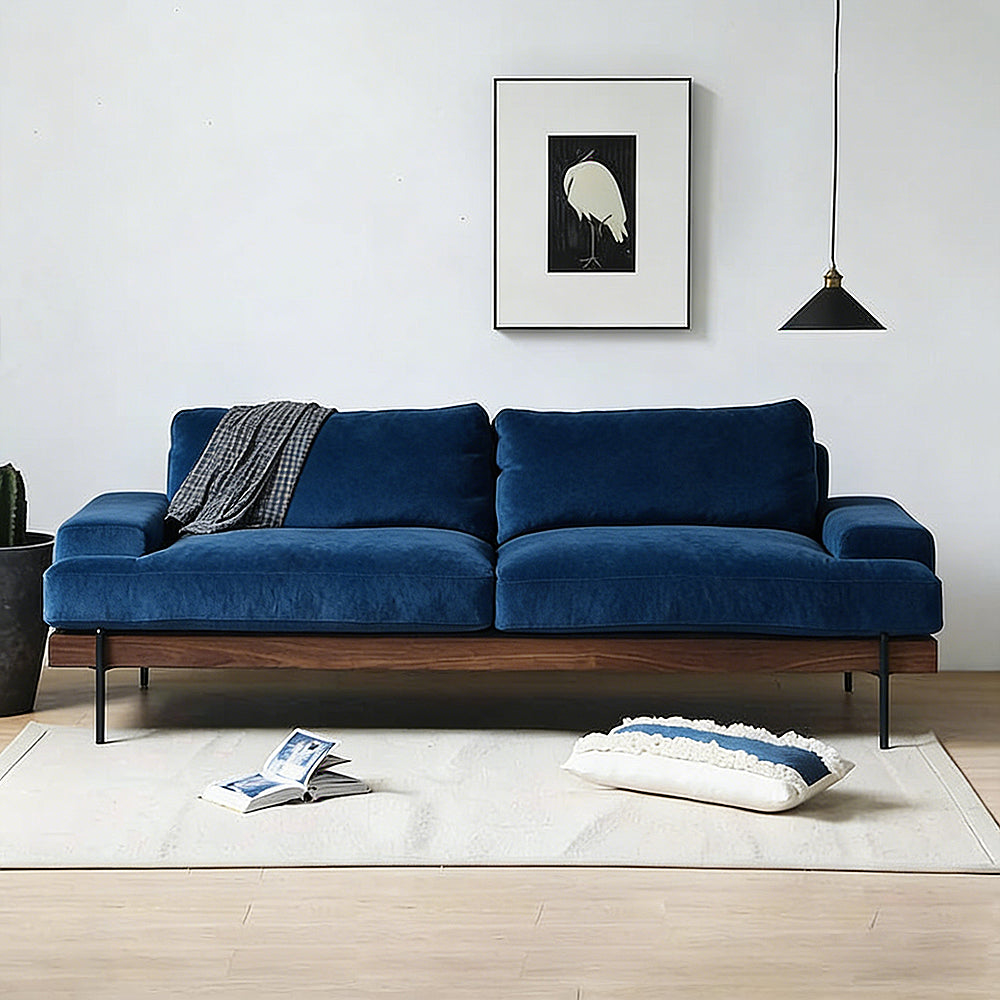 布製ハイブックソファ｜高反発スポンジ・天然木フレーム｜快適リラックス仕様