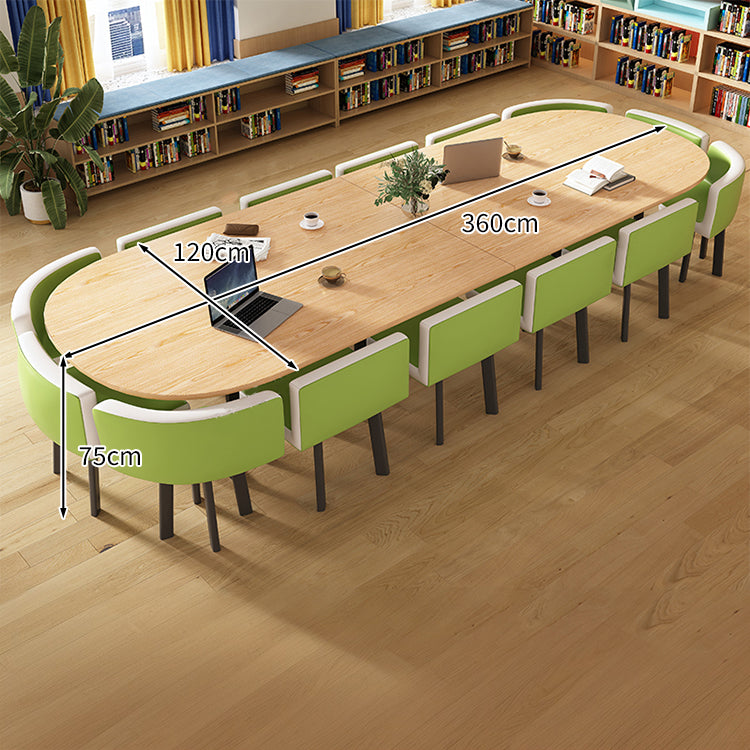 マーブル天板＆高反発チェア付き会議テーブルセット｜炭素鋼フレーム R仕上げ カスタマイズ対応