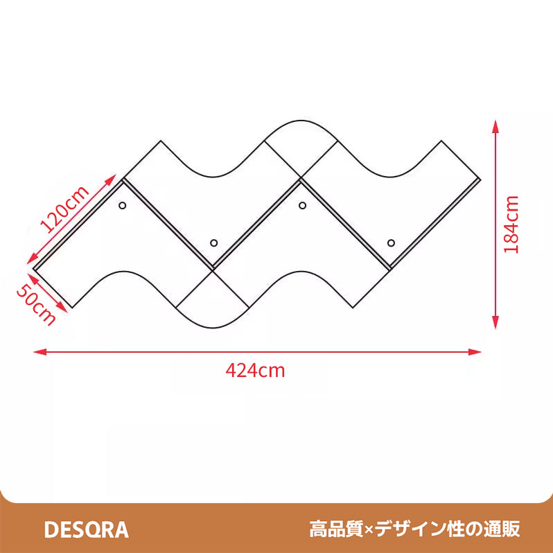 空間に柔らかくなじむ、やさしい曲線のオフィスデスク