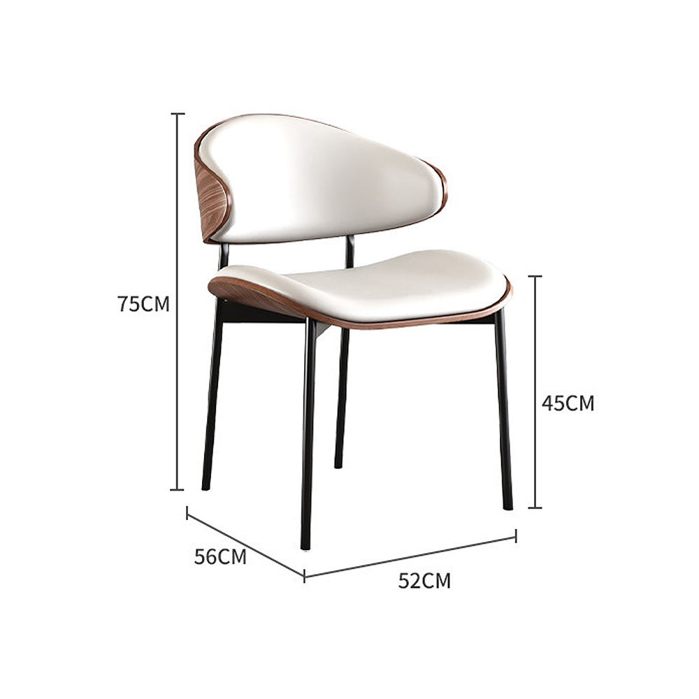 イタリアンモダン餐椅｜厚手天然木・高密度ウレタンフォーム｜耐荷重 180KG