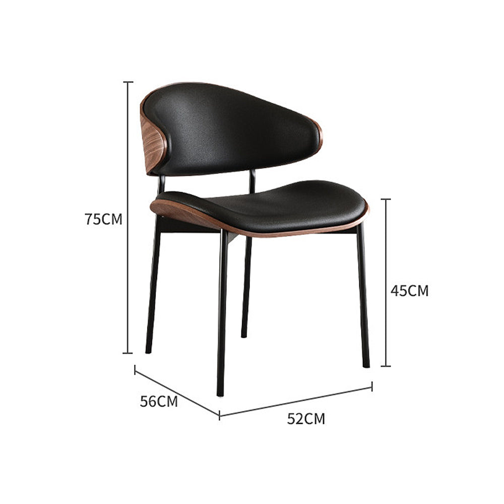 イタリアンモダン餐椅｜厚手天然木・高密度ウレタンフォーム｜耐荷重 180KG