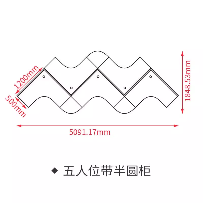 空間に柔らかくなじむ、やさしい曲線のオフィスデスク