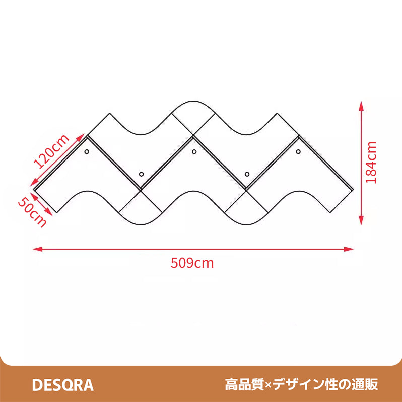 空間に柔らかくなじむ、やさしい曲線のオフィスデスク