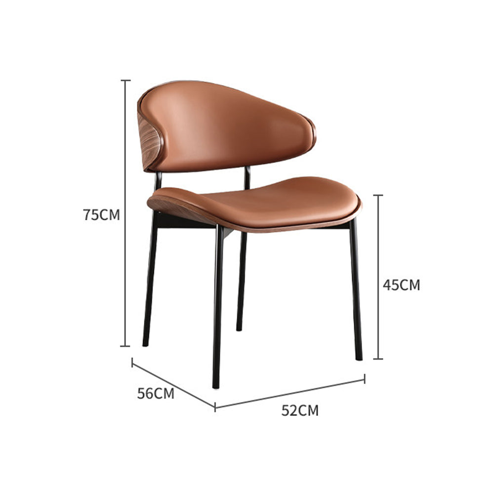 イタリアンモダン餐椅｜厚手天然木・高密度ウレタンフォーム｜耐荷重 180KG