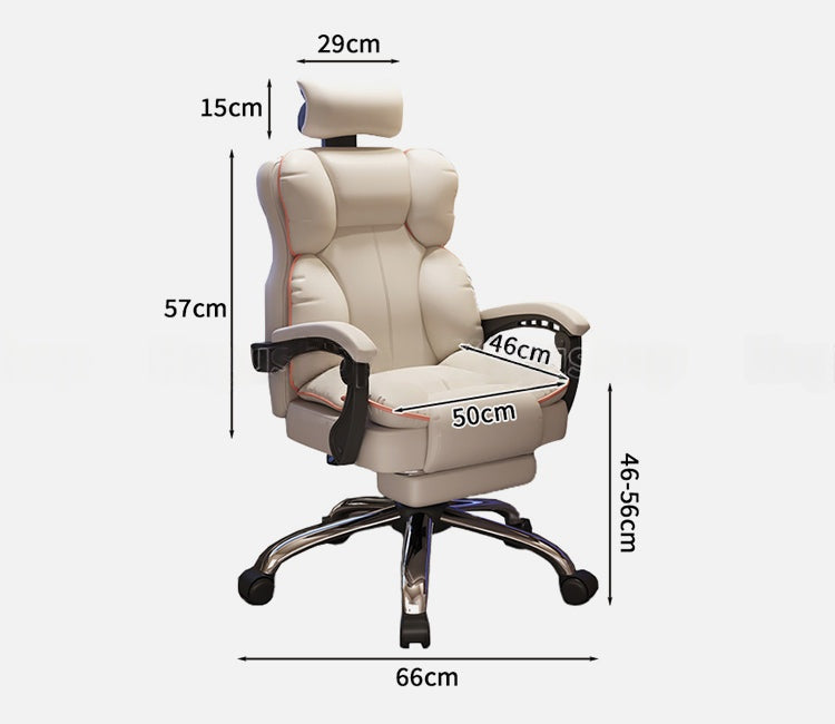 エルゴノミック プレミアムチェア｜ヘッドレスト付き ラテックス×ウレタンクッション PUレザー張り