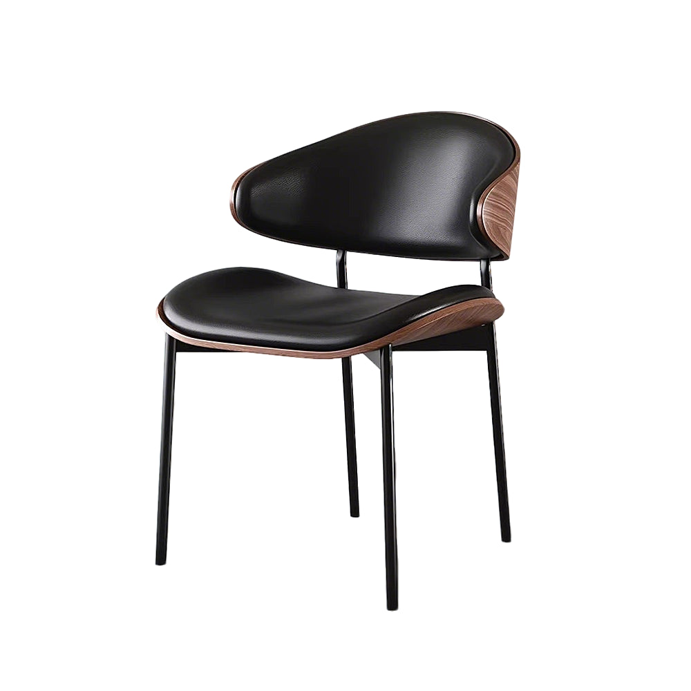 イタリアンモダン餐椅｜厚手天然木・高密度ウレタンフォーム｜耐荷重 180KG