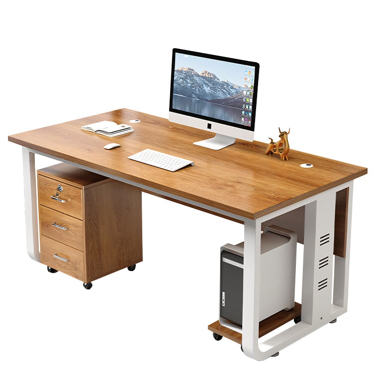 スチール脚　焼付塗装　頑丈　幕板付き　エグゼクティブデスク　社長机　社長用　広々　厚板　ブラック　ホワイト　ウォールナット　カスタマイズ可能　LBZ-T045　