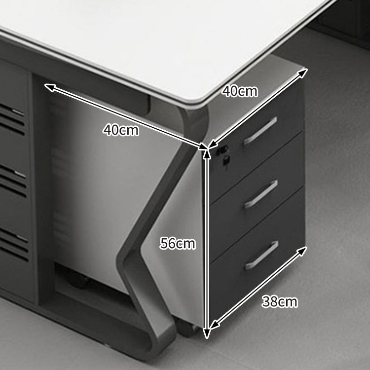 組み合わせ可能　厚み　下肢空間　トップパネル　配線穴キャップ　Ｒ仕上げ　チェスト　デスク　ワークデスク　機能的　シンプル　洗練　ホワイト　BGZ-M-015