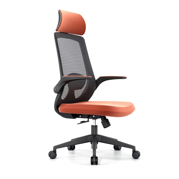 跳ね上げ式アームレスト　Ｓ字形状背もたれ　人間工学　リクライニング　チェア　オフィスチェア　ワークチェア　昇降回転式　ウレタン充填　柔らか　快適　BGY-C034